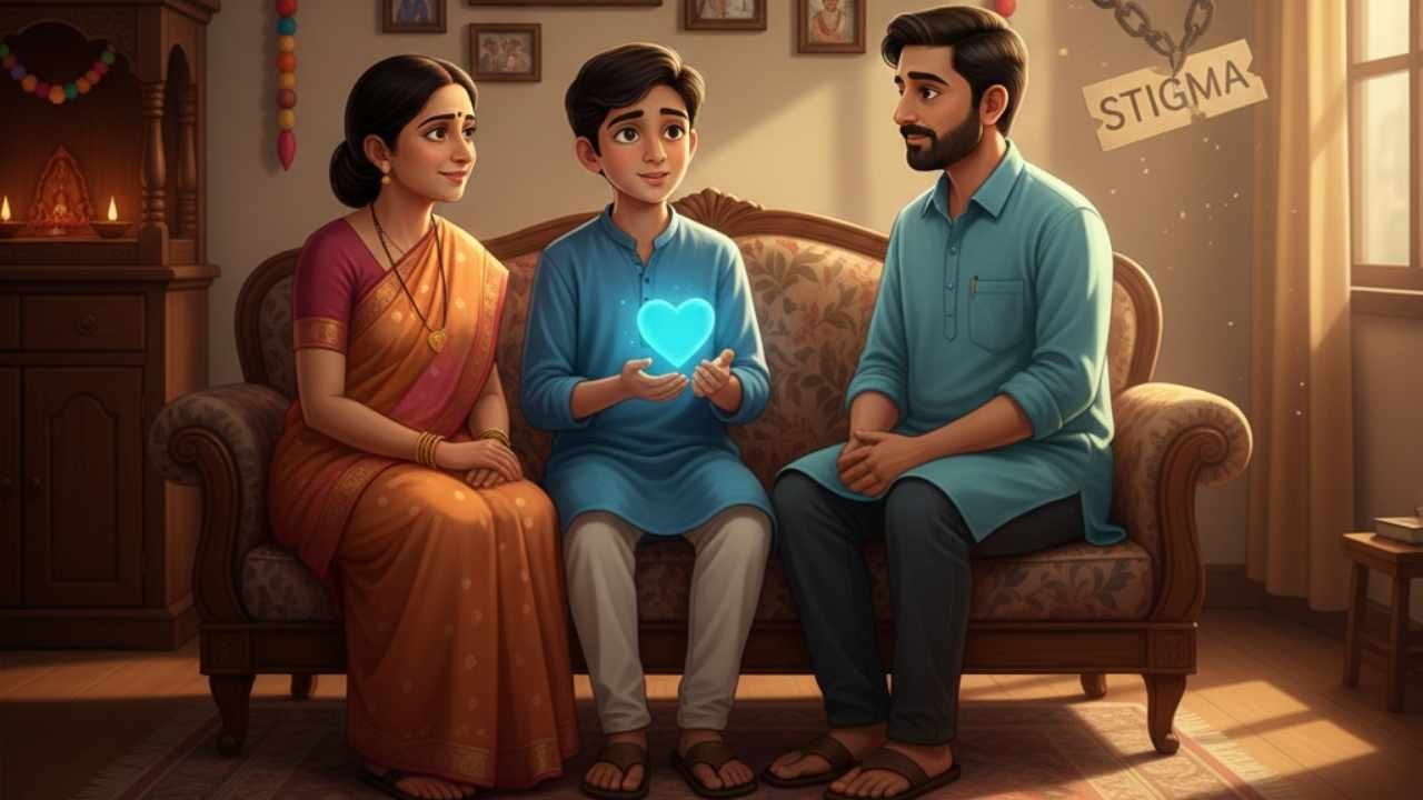 Yuvaano nu maansik Aarogya Gujaraati parivaaromaa theraapi nu stigma todo