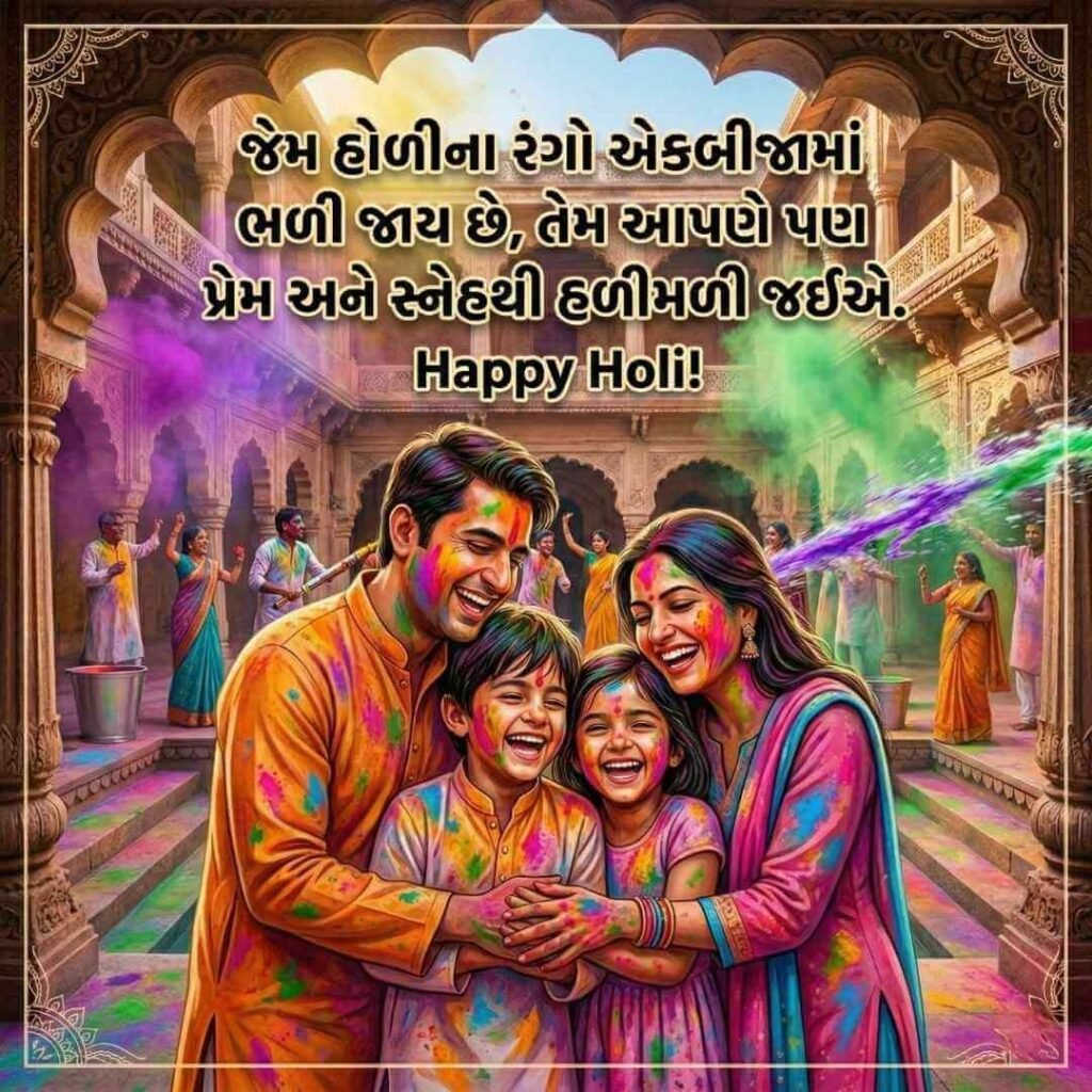 Happy Holi 2026 Wishes in Gujarati