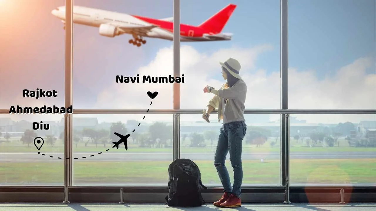 Indigo Navi Mumbai flights ahmedabad Rajkot Diu March 2026