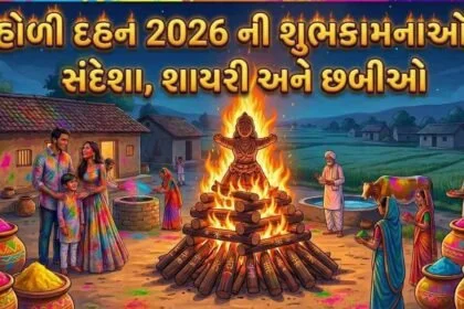 Happy Holi Dahan Wishes and Shayari in Gujarati 2026