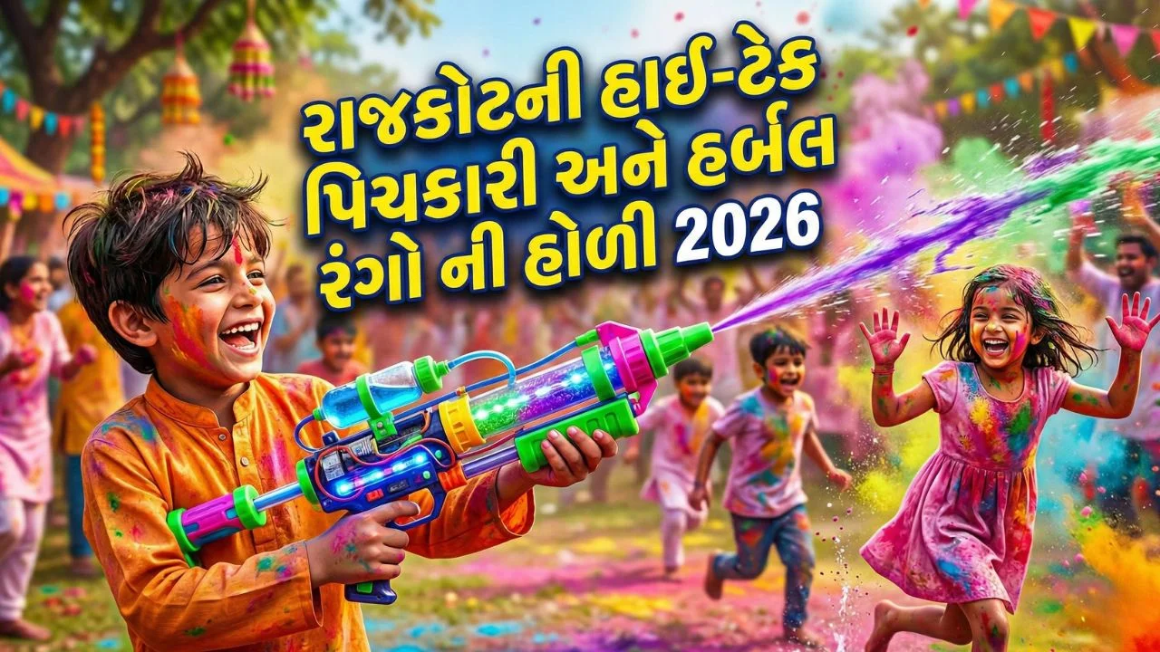 Holi 2026 rajkot new high tech pichkari herbal colors